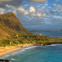 Panorama of Makapuu at dawn